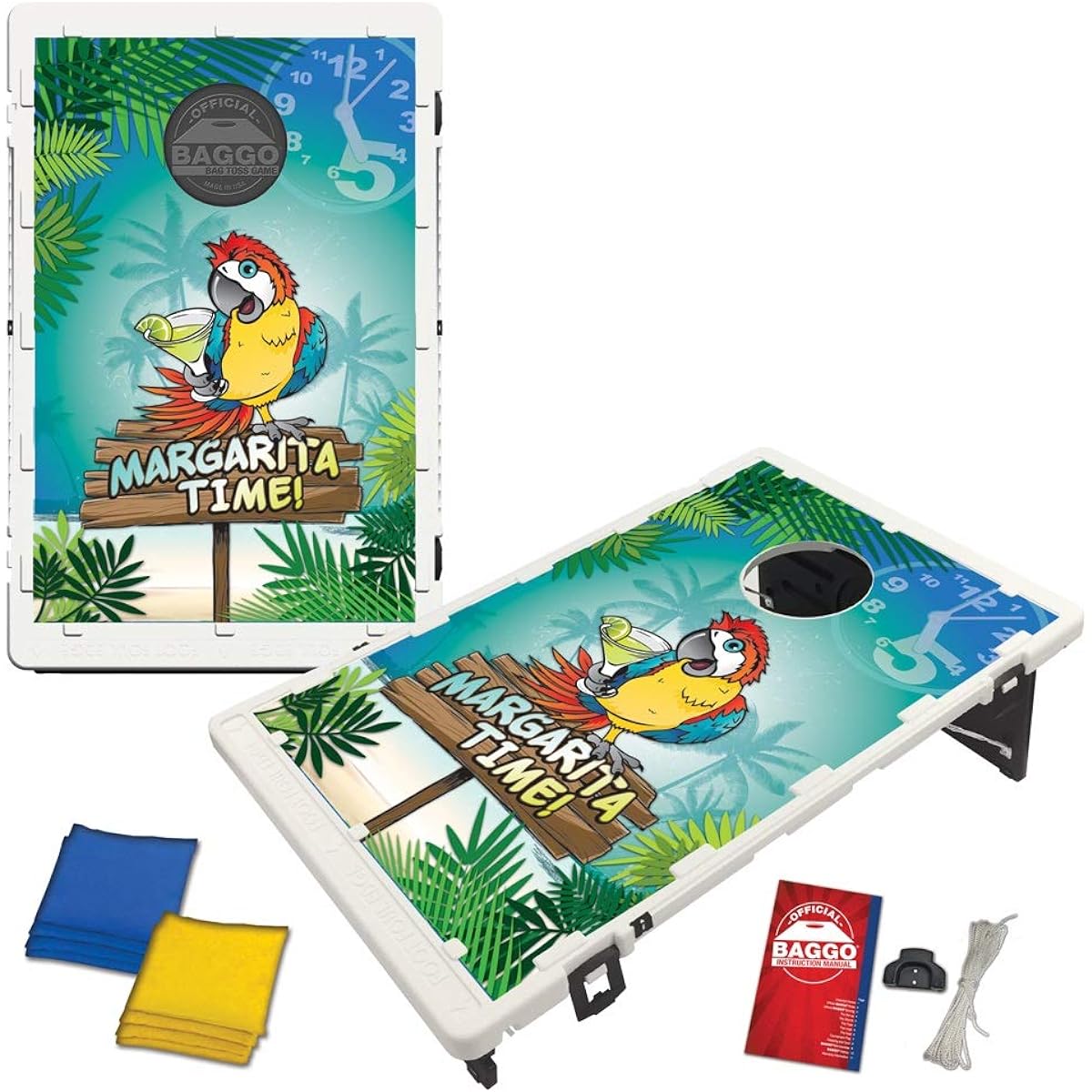Baggo Margarita Time Parrot Beanbag Toss Game