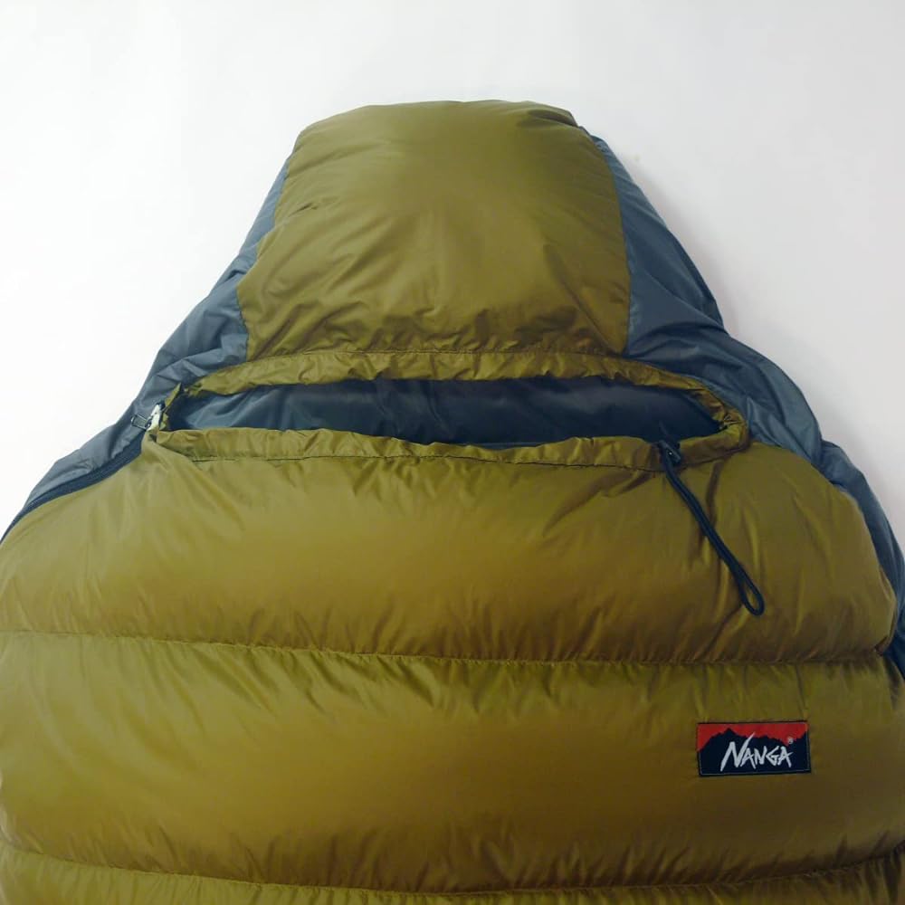 NANGA Sleeping Bag Outlet Down Shruff 300 Long Lower Temperature -4 degrees Coyote Right Zipper