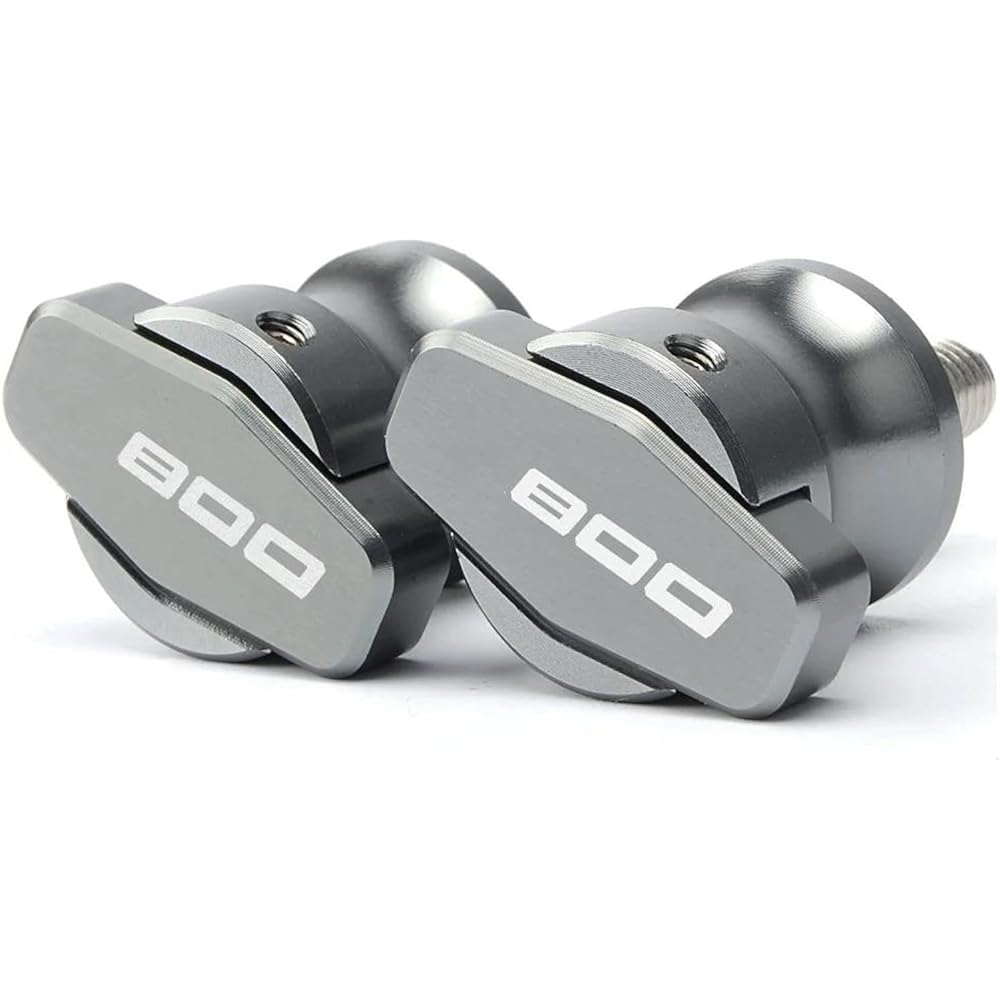 Motorcycle Bobbin Slider Stand 8mm Motorcycle CNC Swing Arm Swing Spool Slider Bobbin For Z800 Z 800 2004-2010 2011 2012 2013 2014 2015 2016 2017 (Color: Titanium)