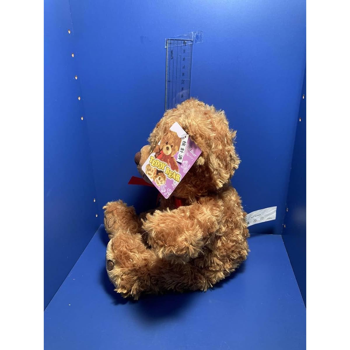 Royalty Japan Plush Toy Teddy Bear Small, Sitting Height 23cm, Body Length 30cm, Brown, Fluffy Body
