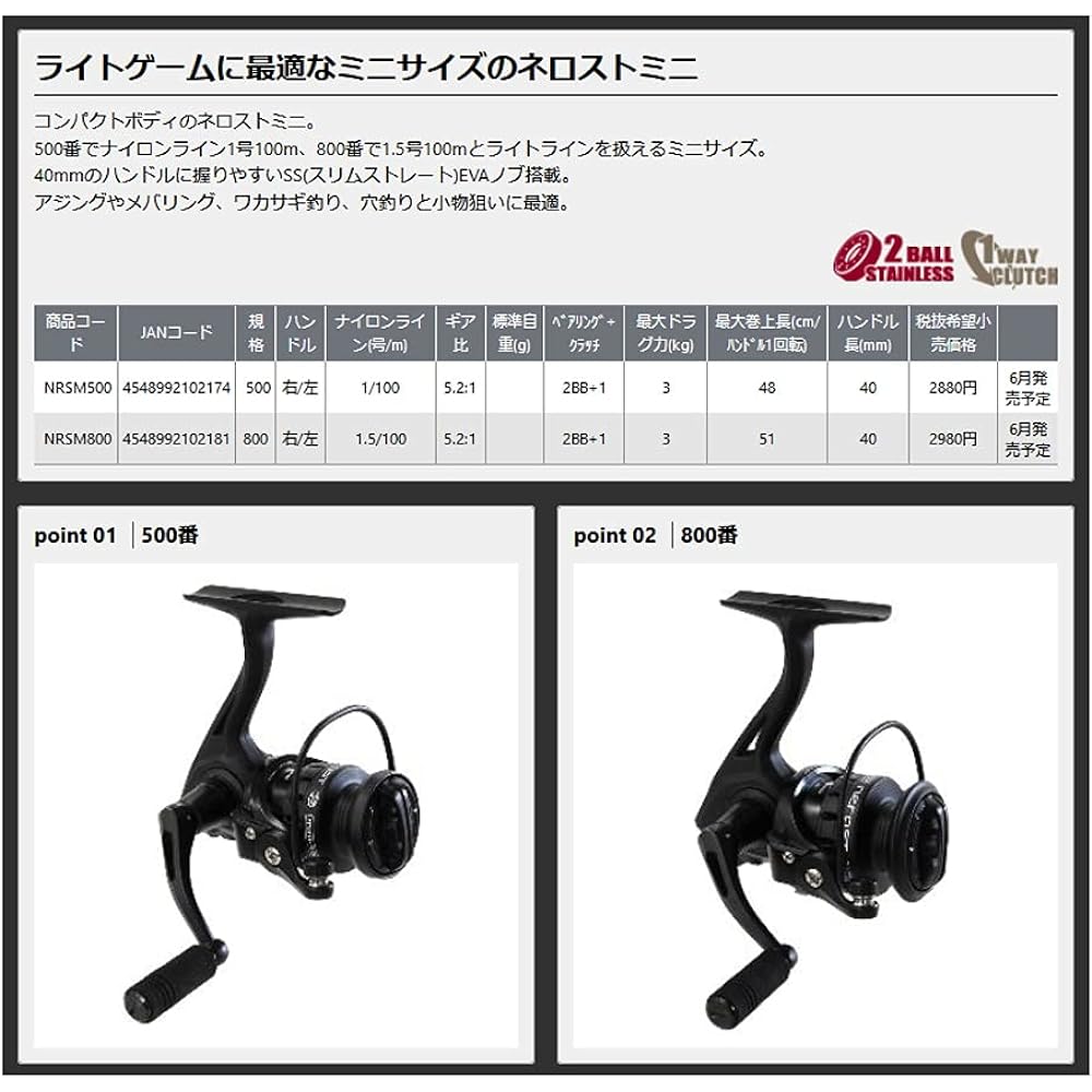 PROX spinning reel Nerost