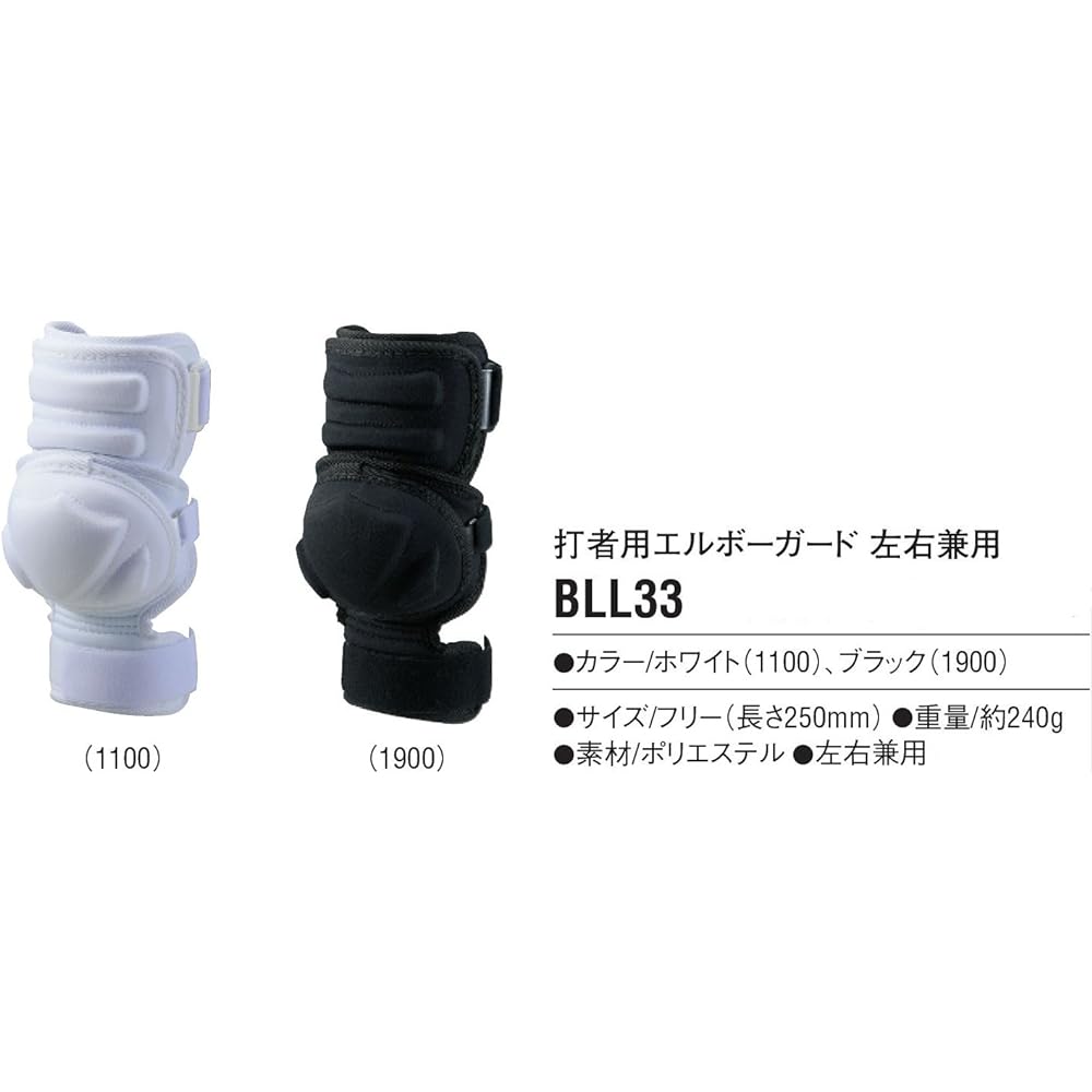 ZETT Batter's Elbow Guard for Left and Right Use (bll33)