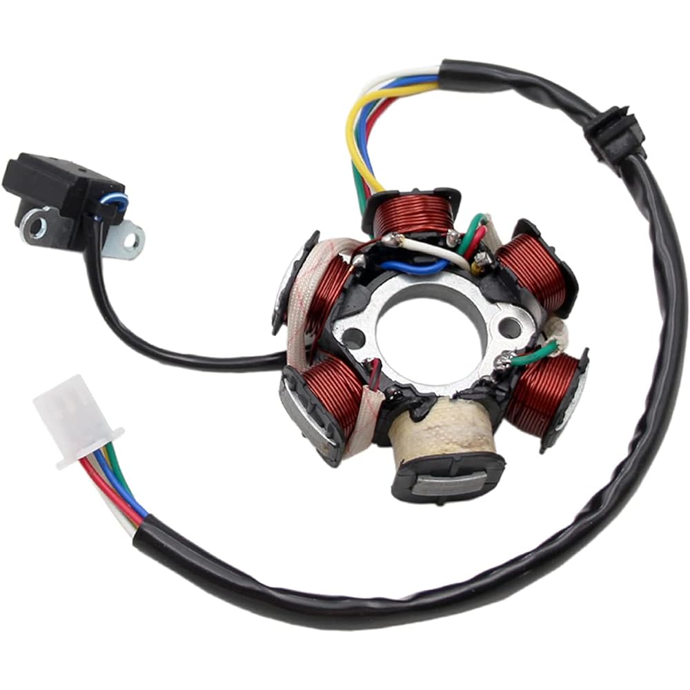 6 Coil 5 Wire Stator Magnet Probat 100% New Pure Copper Magnet Stator for GY6 50cc 125cc 150cc Scooter ATV Go Kart Taotao Lance JCL Moped