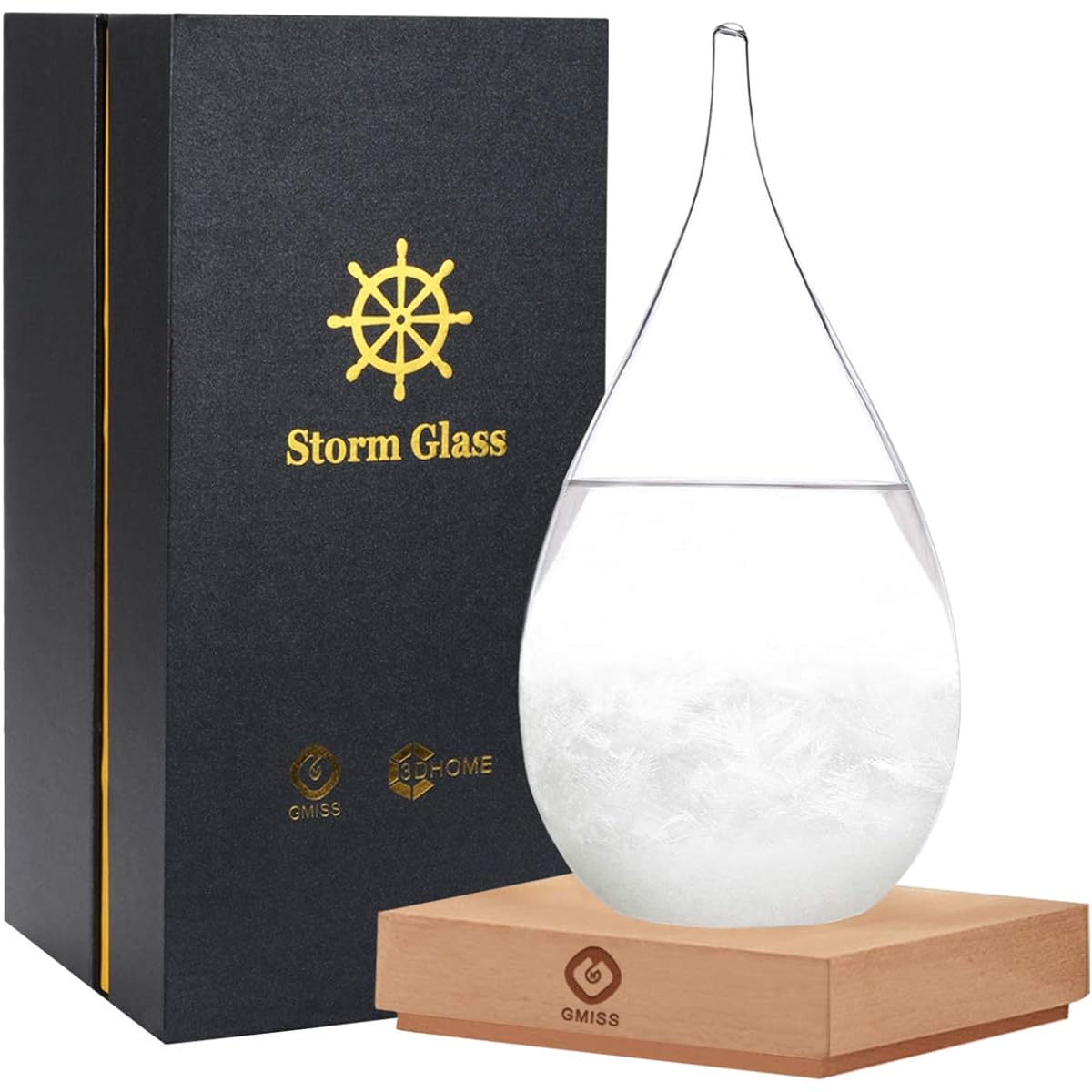 Storm Glass Bottle Decoration Home & Office Decoration Glass Bottle Drop Desktop Decoration Craft of Choice New Year Gift Also Represents the Meaning of Relationship