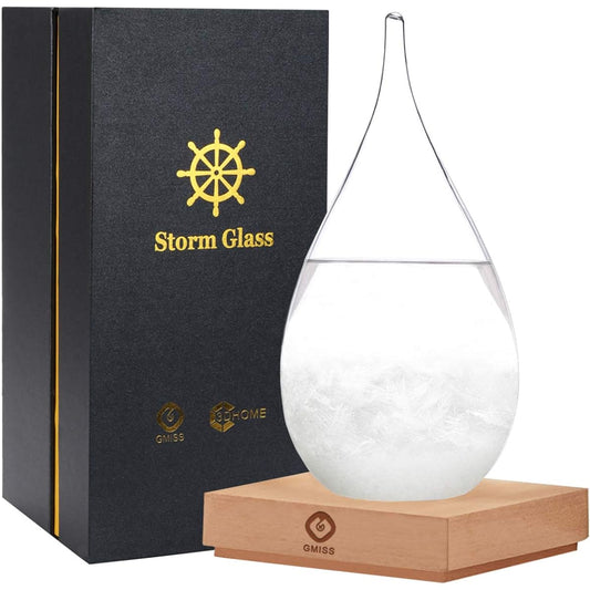 Storm Glass Bottle Decoration Home & Office Decoration Glass Bottle Drop Desktop Decoration Craft of Choice New Year Gift Also Represents the Meaning of Relationship