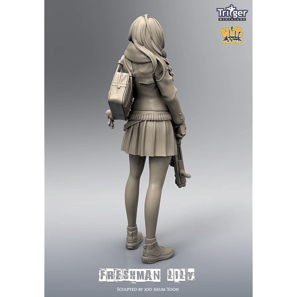 Nuts Planet 1/16 Freshman Lily Fearless Freshman (120mm) Resin Kit T12002 Molding Color