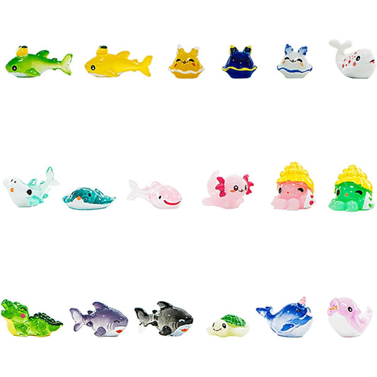 20-Piece Sea Life Discovery Model Set Immerse your kids in the underwater world - Includes crystal miniatures of sharks, dolphins, crocodiles, turtles, octopuses and more