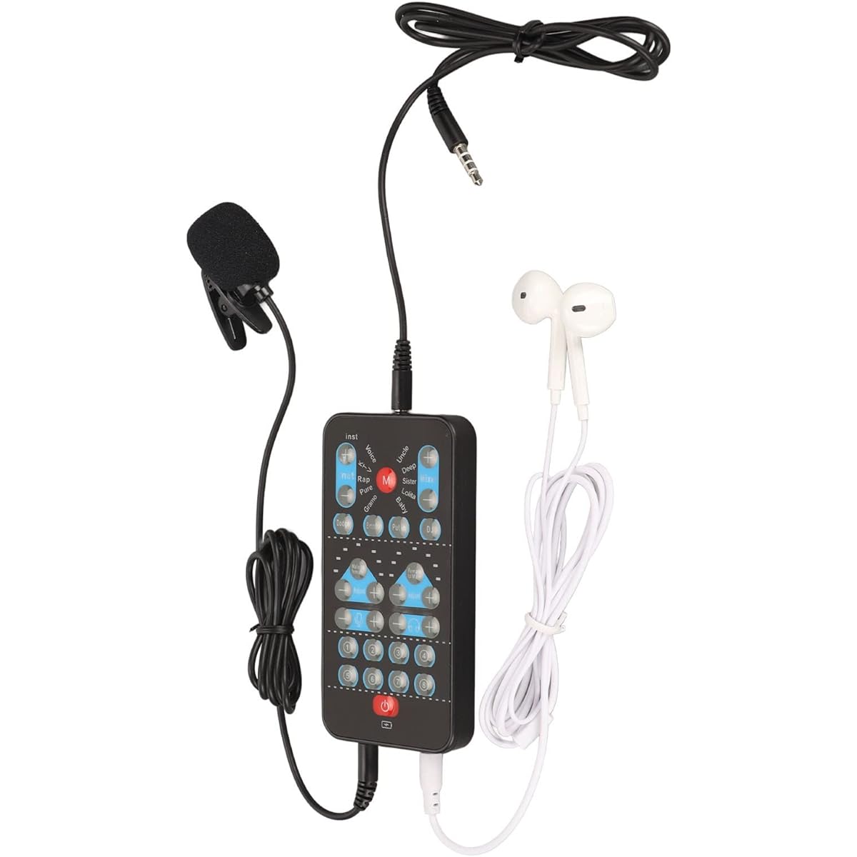 Voice Disguise Multiple Applications Voice Changer Black ABS 8 Sound Effects for Mobile Phone