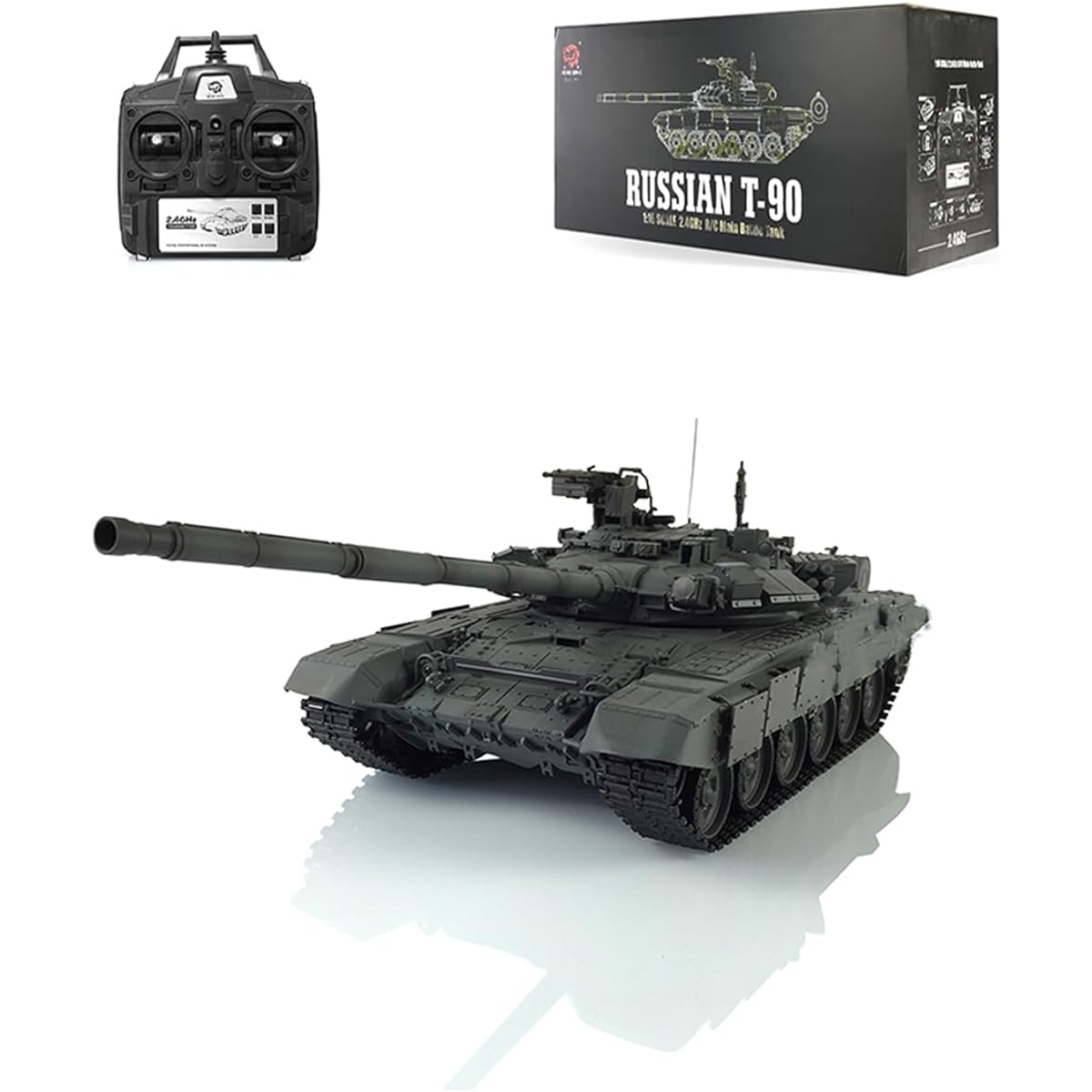 TOUCAN RC Hobby Upgraded Version Henglong 1/16 7.0 German Panzer Iv F RTR RC Tank 3858 Metal Tracked Barrel 340° Turret