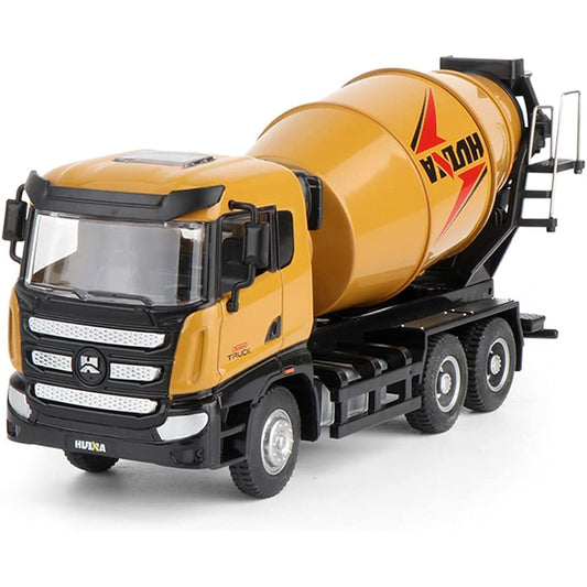 Ailejia Cement Mixer Toy Truck 1/50 Scale Metal Diecast Big Construction Engineering Vehicle Model Collection Diecast Alloy Truck Decoration Toy Gift (Cement Mixer Truck)