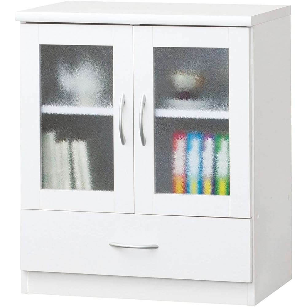 Kuroshio Fresh Cabinet Neo White Width 60 Depth 41 Height 70cm Cabinet Glass Door