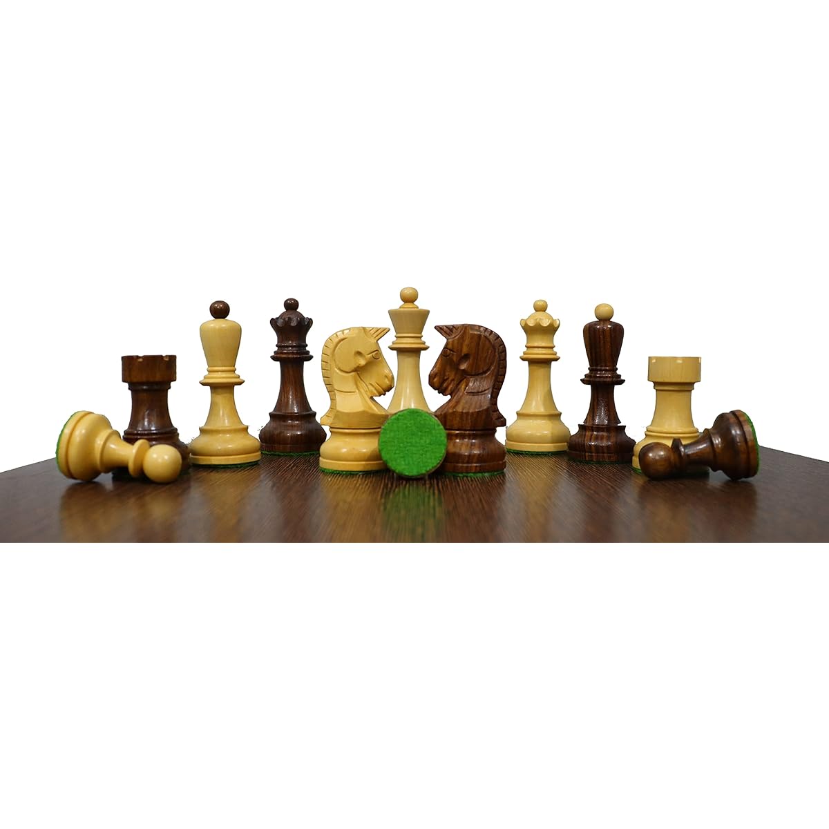 Luxury Chess Set - Wooden Dubrovnik Chessmen | 19" Golden Rosewood Chess Board | Algebraic Notation Board | 2 Extra Queens
