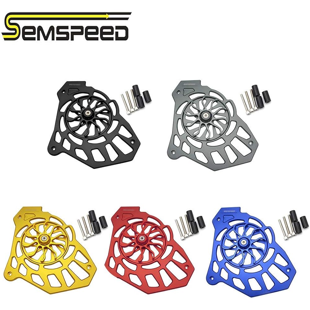 Semspeed Oil Cooler Guard Radiator Core Guard Yamaha NMAX155 NMAX150 NMAX125 2015-2019 2020 (Blue)