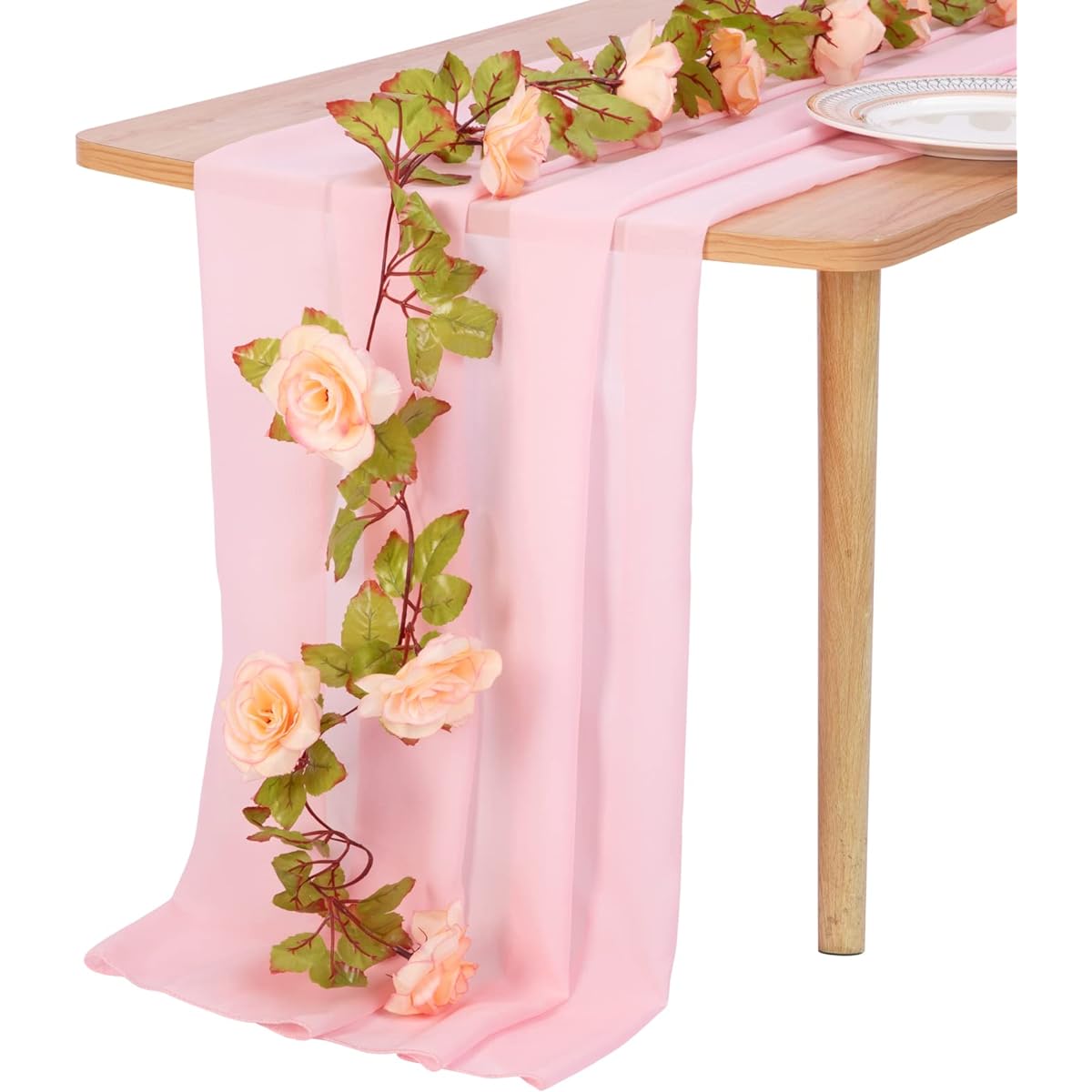 Beautiful table runner (pink 120 inches)