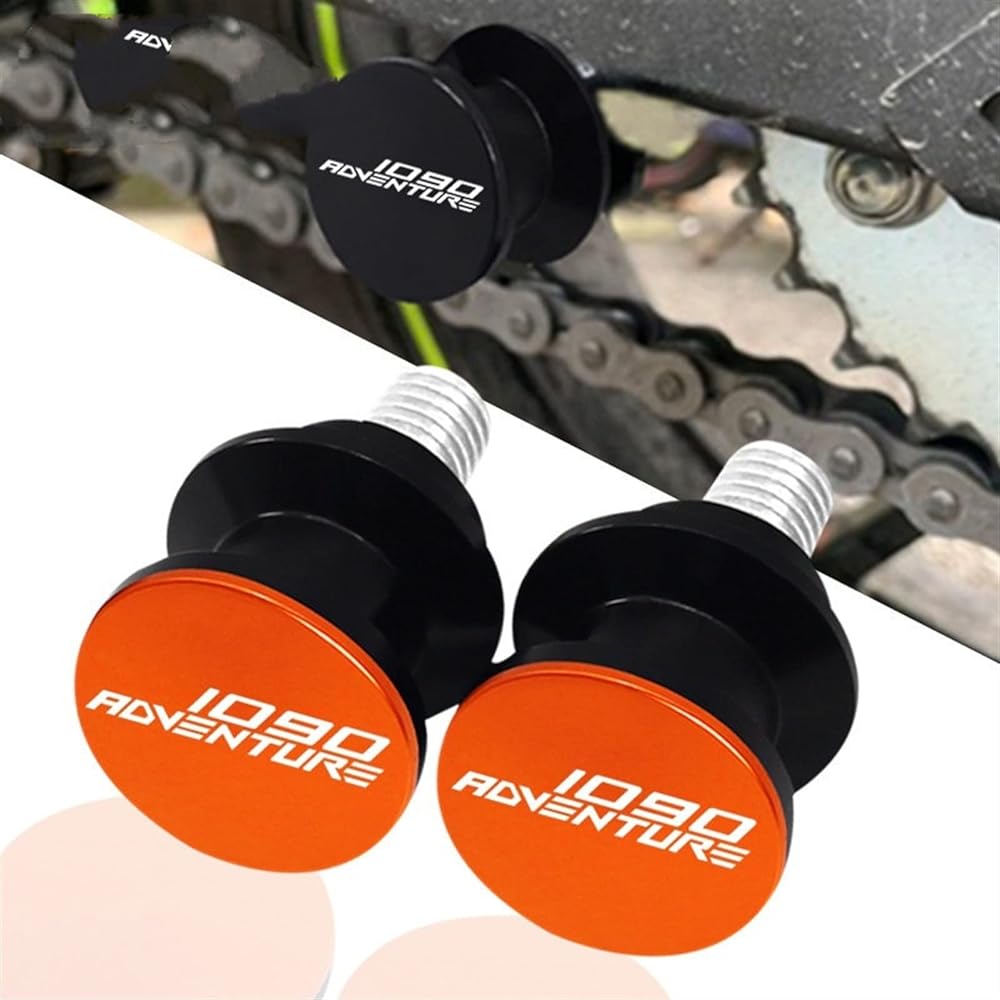 DOOREX Motorcycle Accessoires Swingarm Slider Spool M10 Stand Screw Protector Cover KTM 1090 Adventure R ADV 2017-2021 Swingarm Slider Spool (Size : Black)