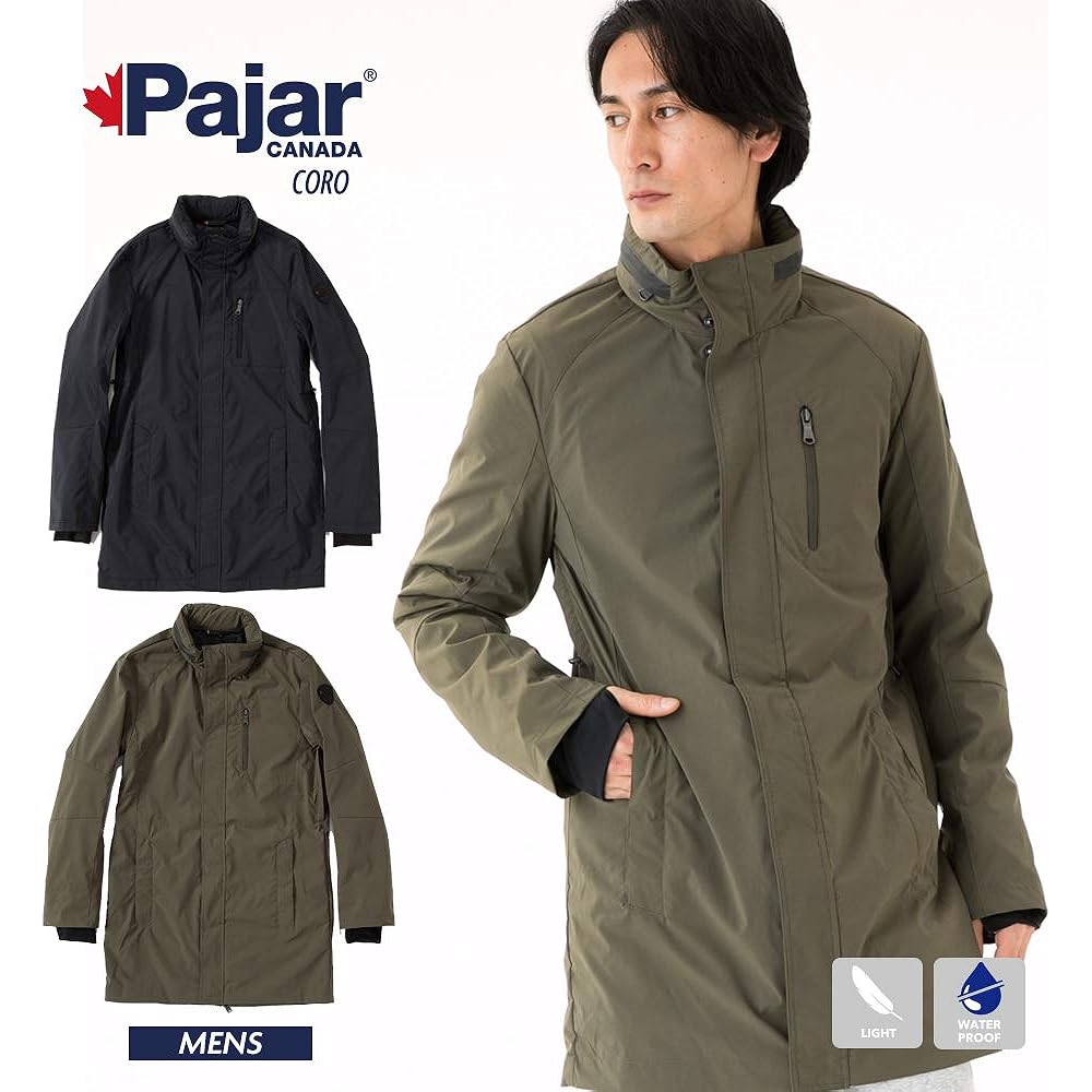 [Pajar] CORO Men's Packable Rain Jacket Rain Parka Sports Outdoor Wear Outerwear