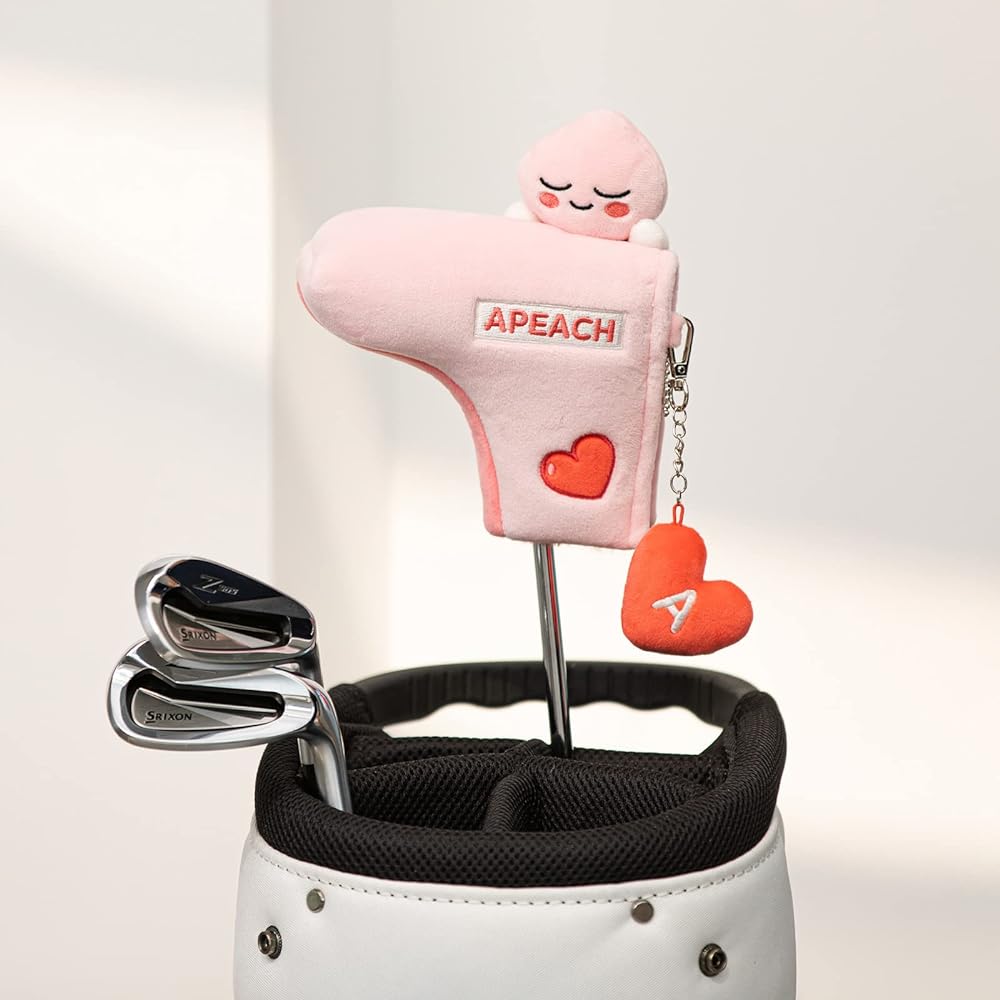 [Official] KAKAO FRIENDS GOLF Soft putter cover (for blades), character golf head cover, magnetic attachment/detachment
