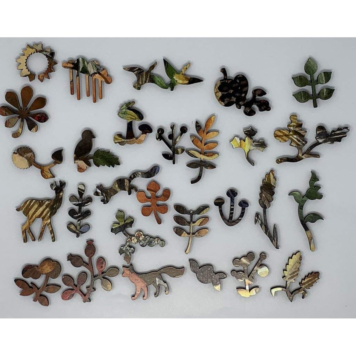 Wooden Jigsaw Puzzle Thanksgiving Light 385 Piece Made in the USA by Nautilus Puzzles.