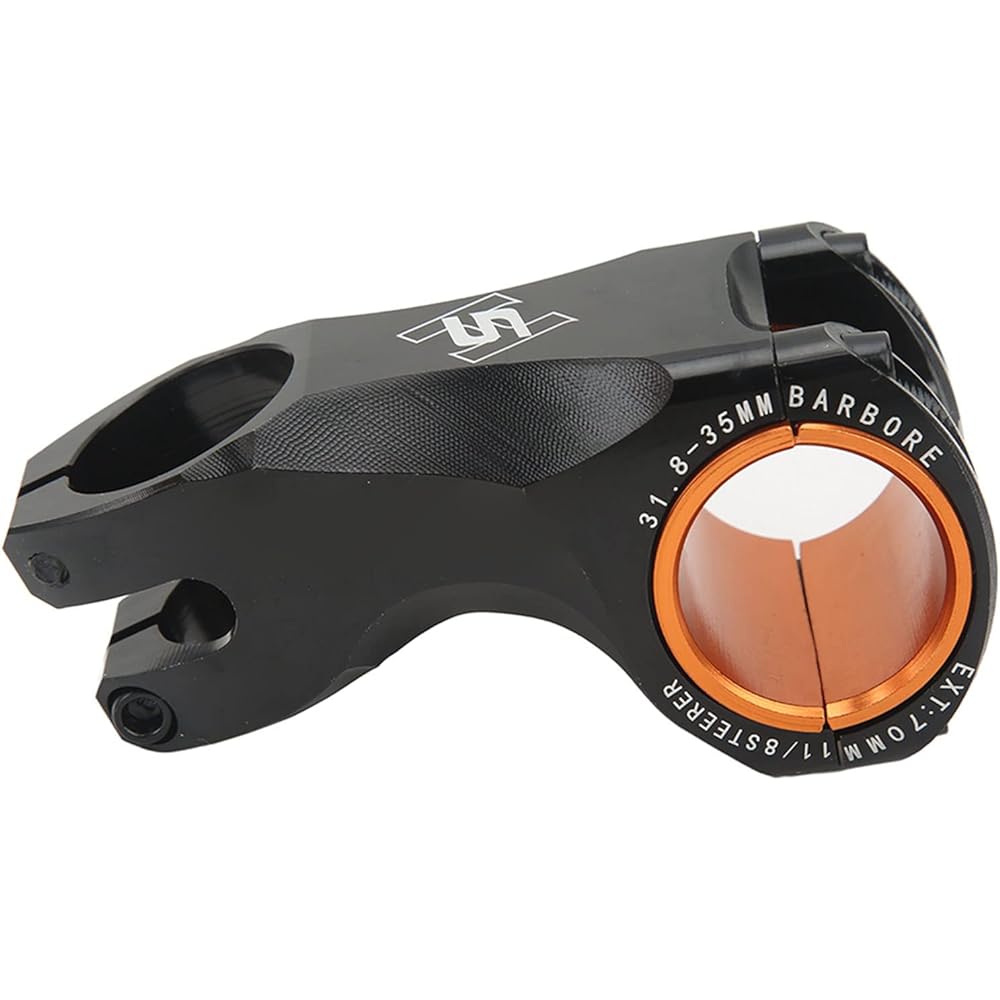 Bicycle stem Clamp diameter 35mm / 31.8mm Total length 70mm -17° Lightweight Aluminum