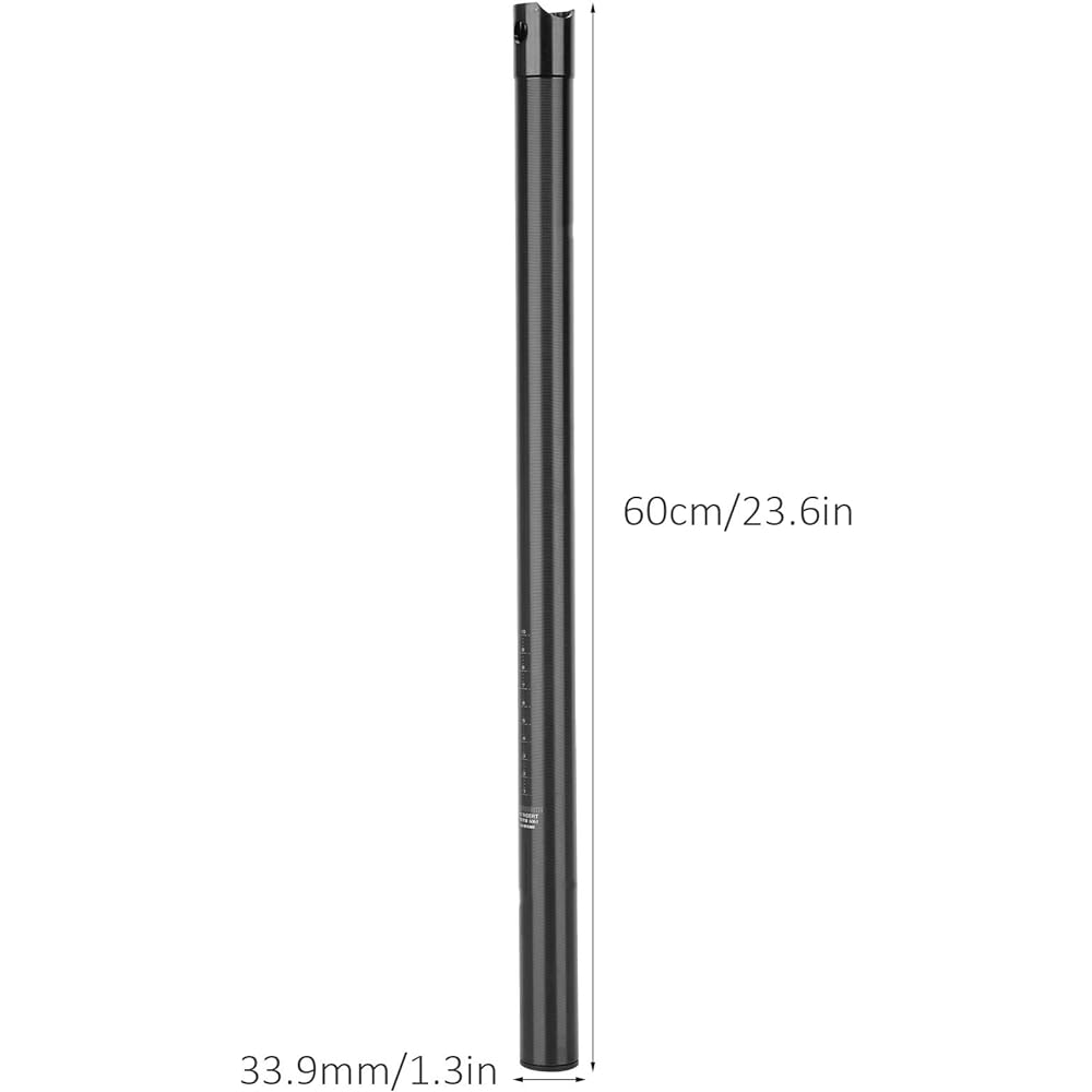 Bicycle Seatpost 33.9mm Hard Aluminum Alloy Mountain Bike Seatpost Tube Adjustable Foldable Road Bike Seatpost