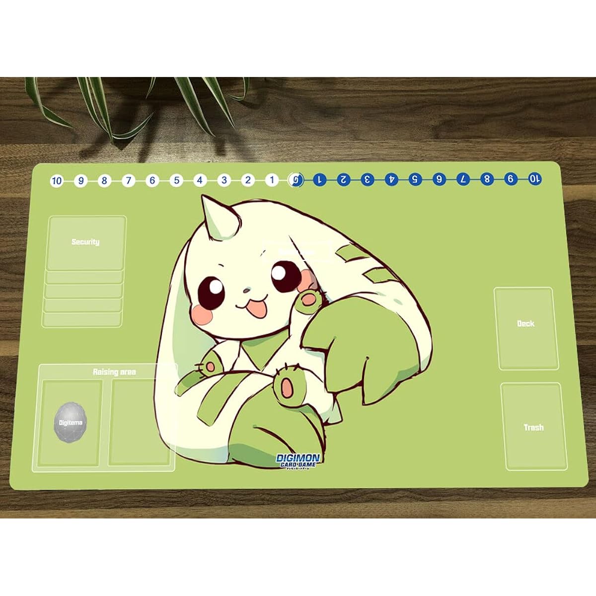 Mlikemat DTCG Duel Playmat Digimon Board Terriermon Anime Trading Card Game Mat Desk Pad + Free Bag