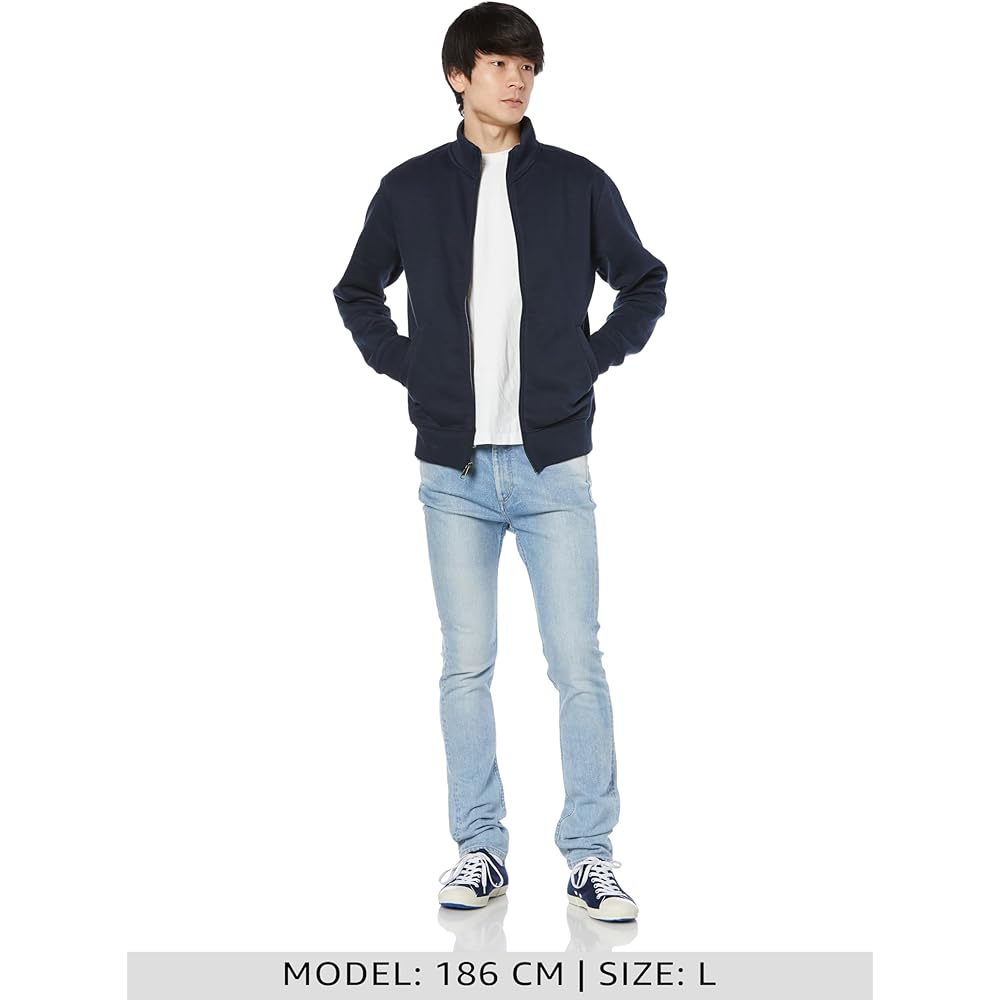 Men's Sweatshirt Zip Up Mock Neck Fleece