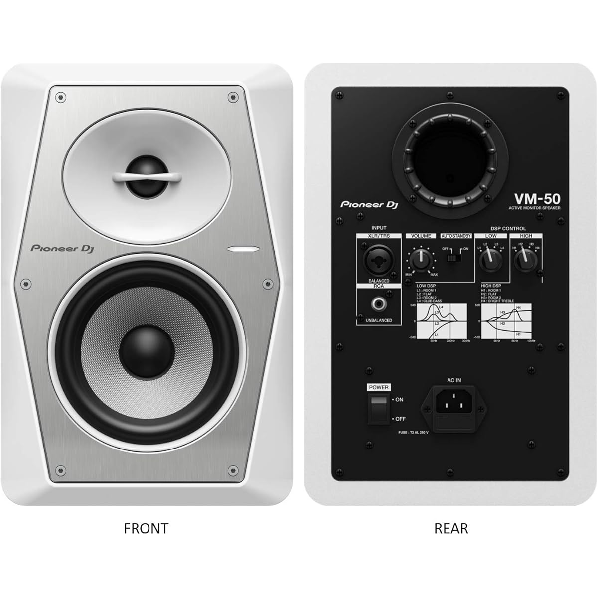 Pioneer DJ active speaker VM-50-W (5.25inch/1 unit) WHITE