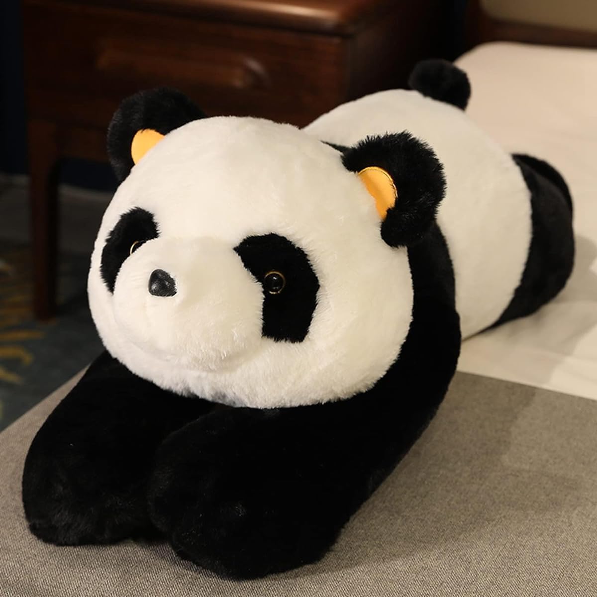 Panda stuffed animal, bear, hug pillow, cushion, Christmas, girl, child, woman, gift, stuffed animal, animal, birthday present, toy, sleeping pillow, fluffy, soft, 100cm, collection, interior, Valentine's Day, gift, style 03, healing, sewn wrapping