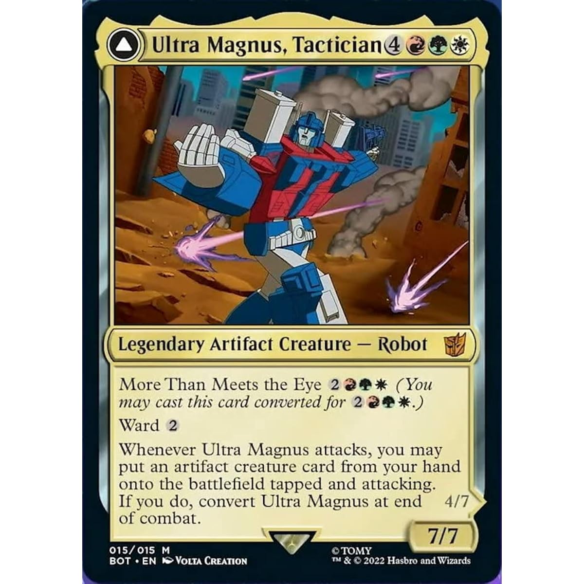 Magic: The Gathering - Ultra Magnus, Tactical Shan // Ultra Magnus, Armored Carrier (015) - Transformers
