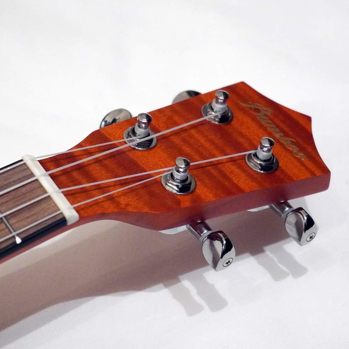 Bamboo Ukulele Preamp with Tuner, Electric Ukulele, Soprano Size, Mahogany Wood, Gear Peg Specifications, Exotic Mahogany BU-21EXQ (Built-in Tuner, Soft Case Included) [Domestic Genuine Product]