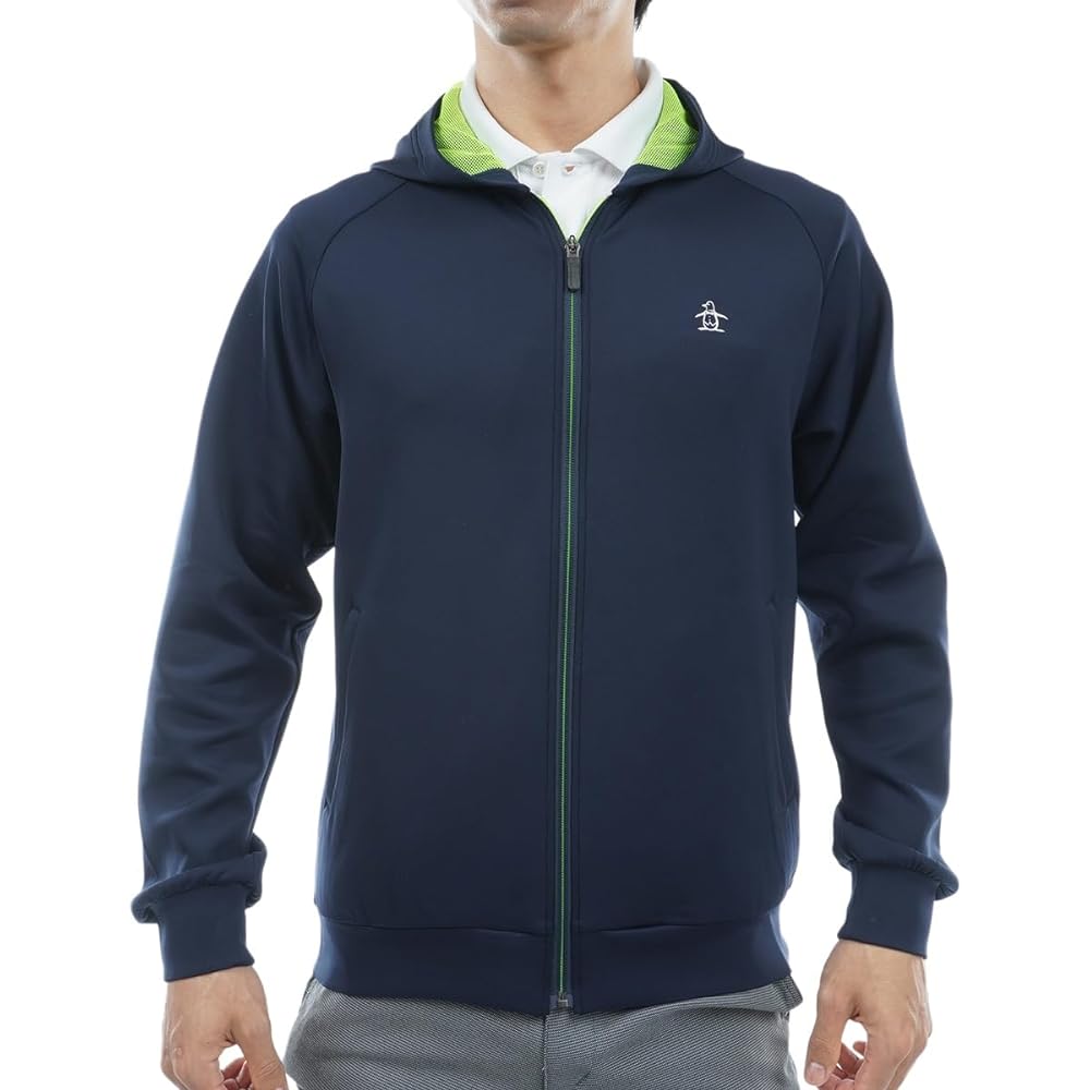 [Munsingwear] Hoodie Hooded Blouson Water Repellent Stretch Cardboard Knit Golf MGMWJL50 Men's