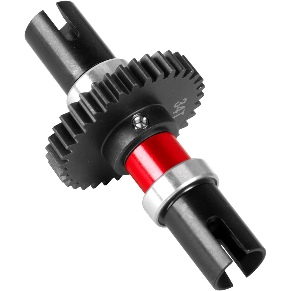 BRCatWPark 34T Center Differential Upgrade Parts for Arrm a 1/7 Felony Violation Limiteres Mojave 6S;1/8 Kraton Outcast Notorious Talion 6s, High Speed 34T Differential Hop-Up, Red