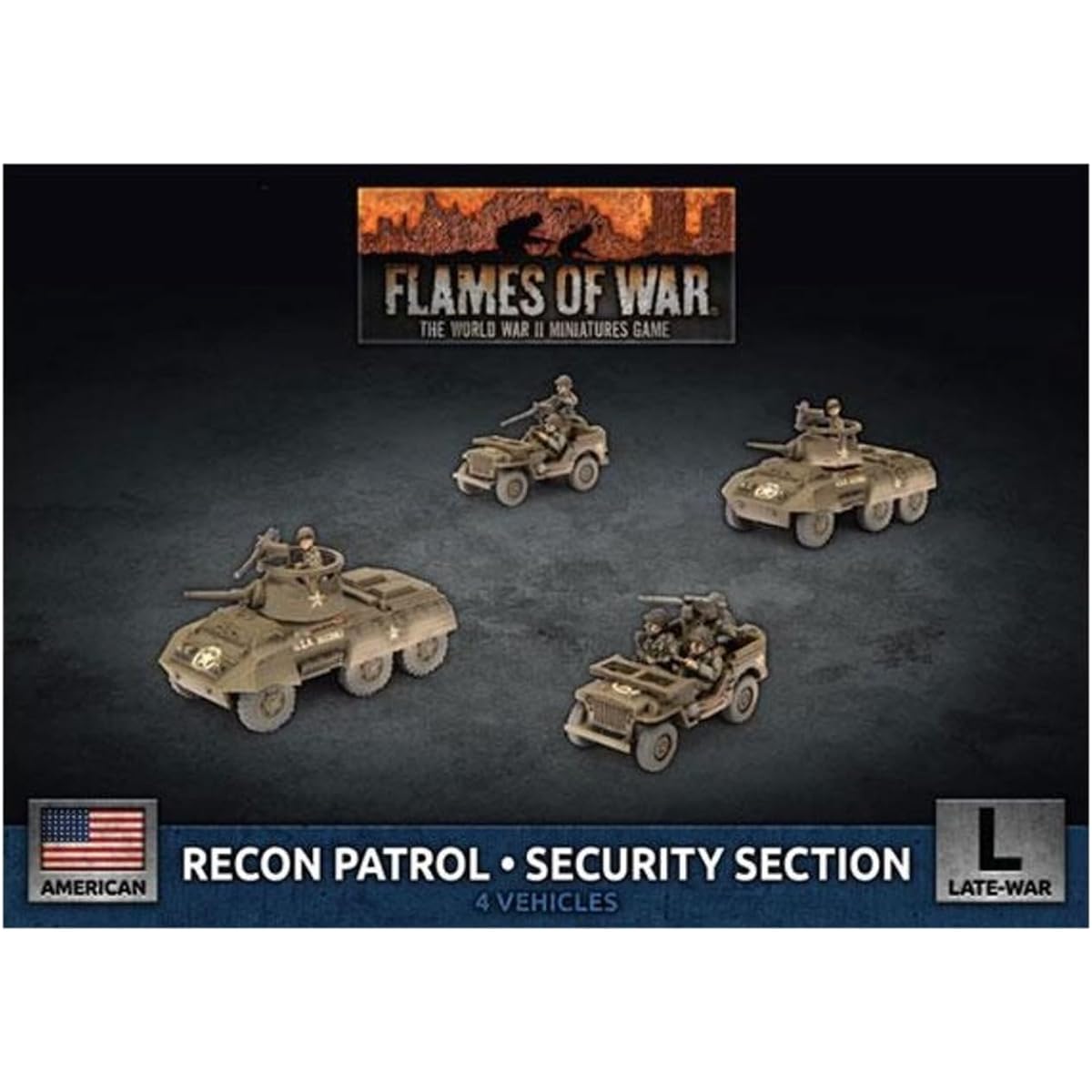 Flames of War: Late War: 米国: M8 Recon Platoon / Security Section (UBX79)