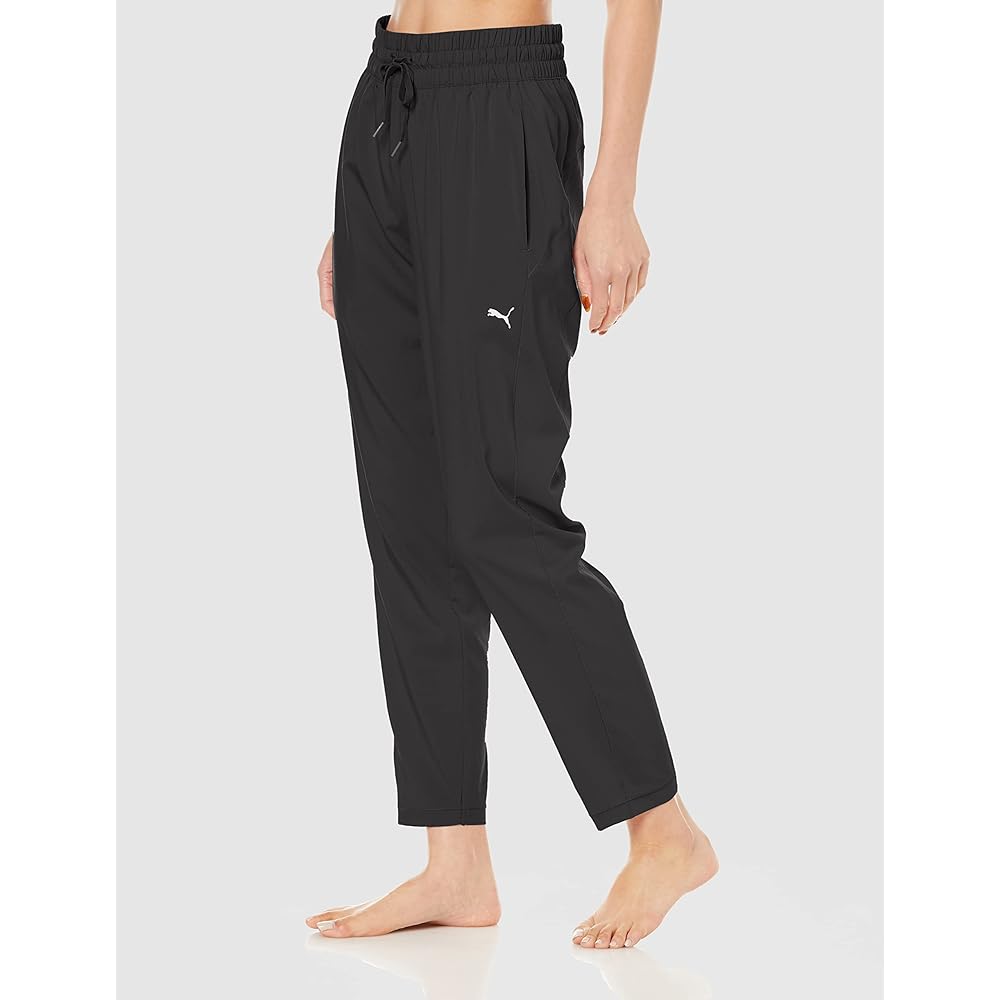 PUMA 521923 Women's Water Absorbent Quick Drying Training Yoga STUDIO Tapered Woven Pants