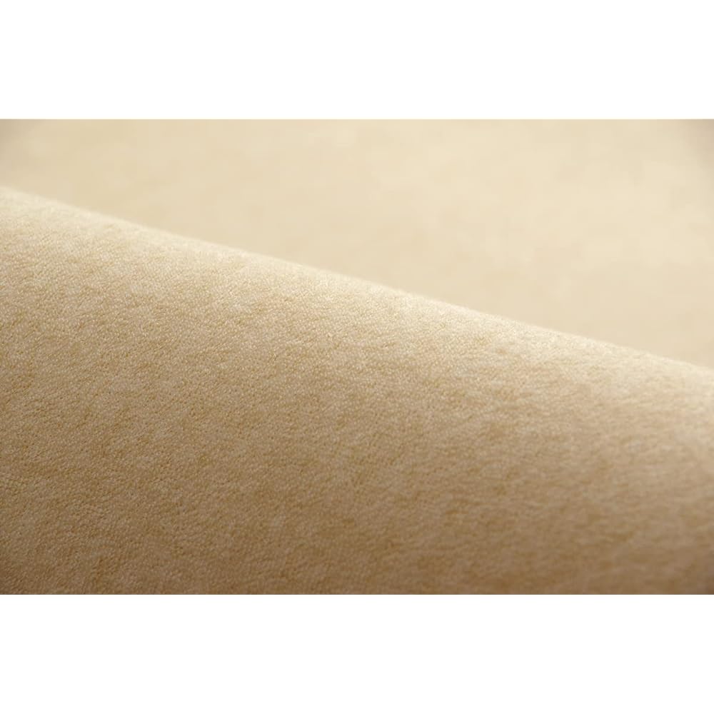 Ikehiko Corporation Rug Carpet Square Approx. 2 tatami SARARI Beige Approx. 185 x 185cm Simple Volume All Seasons Pile Soundproofing #4978479
