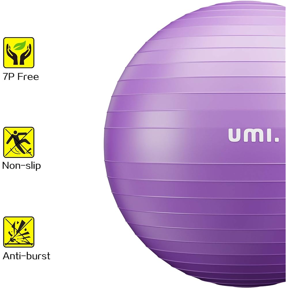 Umi. (Umi) Balance Ball 55cm 65cm 75cm Anti-burst Thick Anti-slip Load Capacity 300kg Hand Pump Included