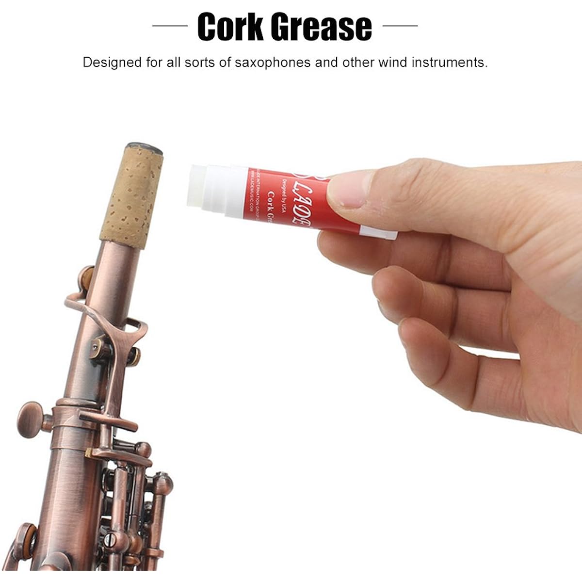 10-1 Saxophone Cork Grease Cleaning Care Kit, Mouthpiece Mouth Brush Mini Screwdriver Thumb Rest Reed Case Cleaning Cloth Wind Instruments