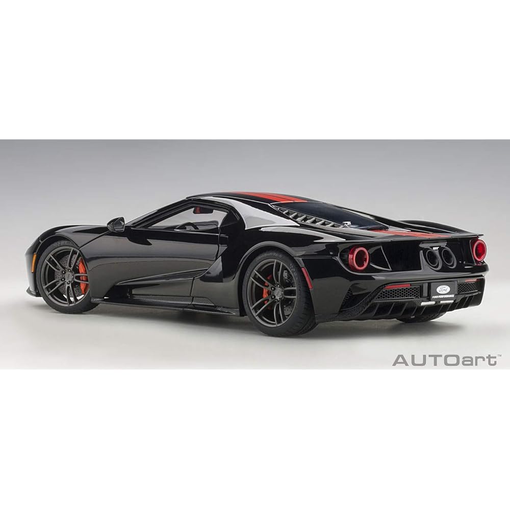 AUTOart 1/18 Ford GT 2017 Black/Orange Stripe Finished Product
