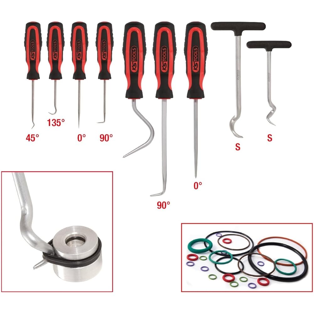 KS TOOLS Master hook tool set 9 pcs 550.1070