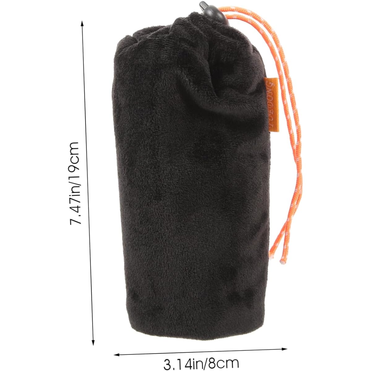 FUNOMOCYA Saxophone Mouthpiece Bag Mouthpiece Flannel Saxophone Saxophone Mouthpiece Pouch Vent Pipe Carry Bag Velvet Bag Kit Antistatic Black Mouthpiece Bag