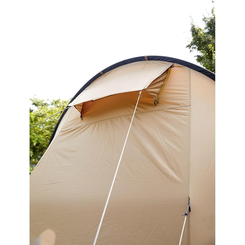 [Vision Peaks] Tunnel Tent for 2 to 3 People, Tres Arch 2 Room Tent VP160101J01 Sand C, Approx. 500 x 250 x 180 (H)cm, Includes Skirt, 1 Inner Tent, Storage Bag Included