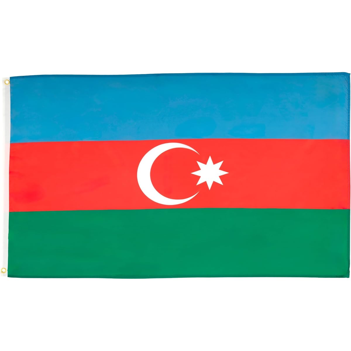 AZ Flag Azerbaijan Flag 3ft x 5ft - Azerbaijan Flag 90 x 150 cm - Banner 3x5ft Light Polyester