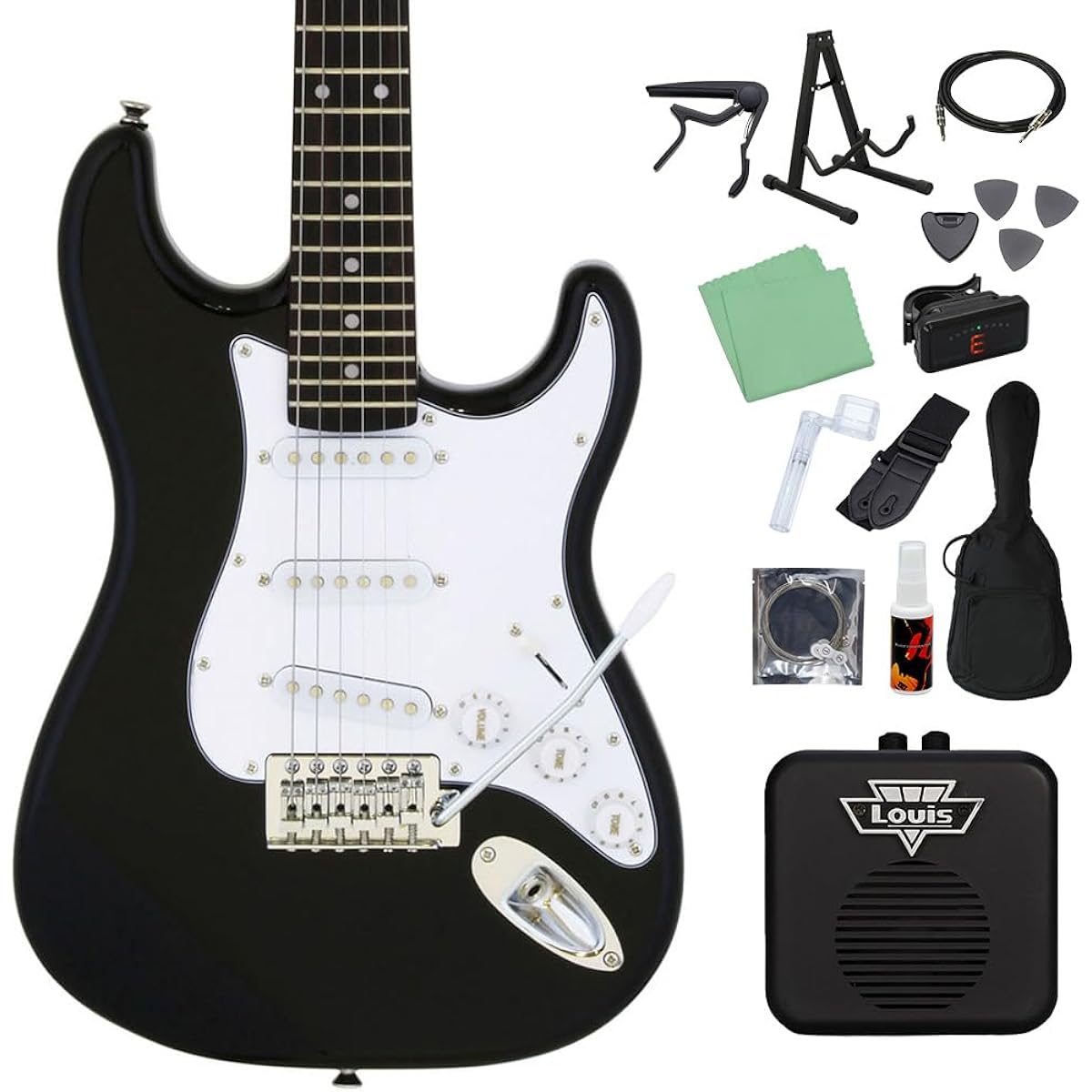 LEGEND LST-MINI BK Electric Guitar Beginner 14-piece Set [With Mini Amplifier] Legend