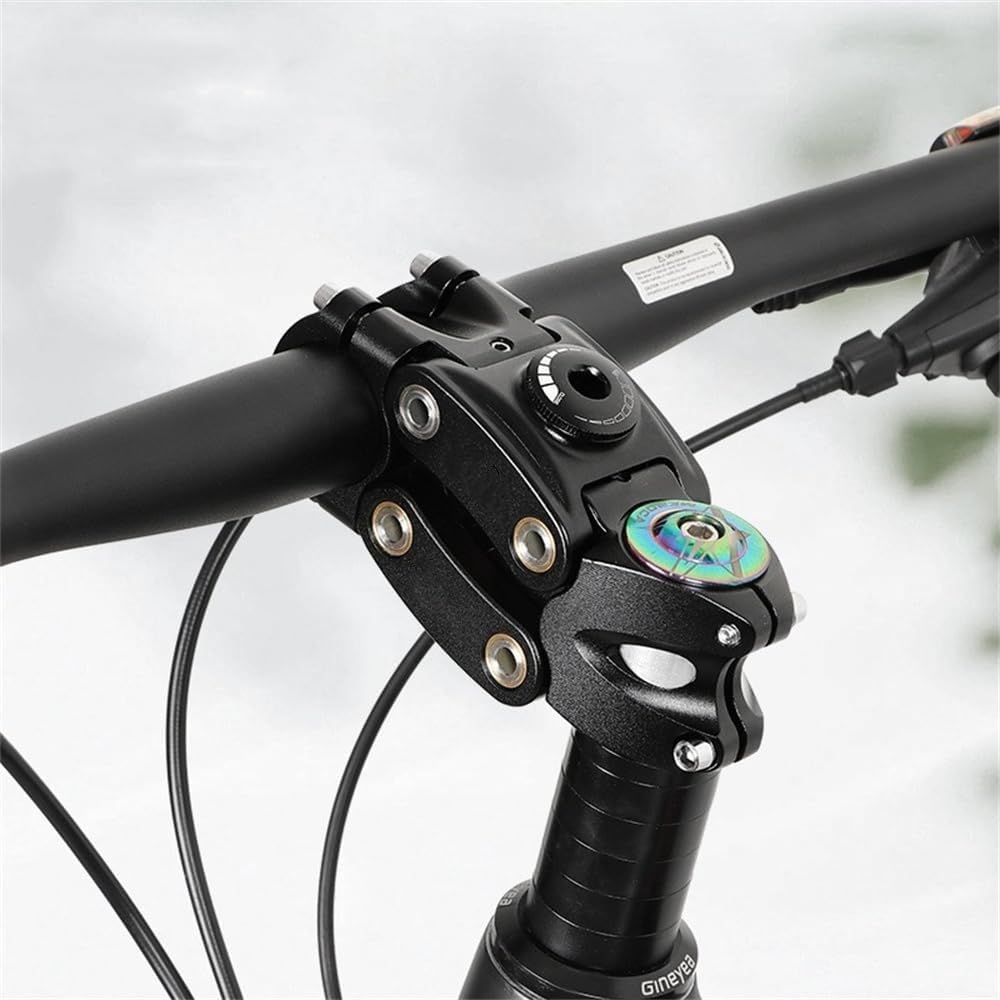 Bicycle Handlebar Shock Absorber (Shock Stop) Suspension Stem Bicycle Shock Absorption Bike Handlebar Stem Road Gravel Hybrid E-Bike 7 Degree 90mm Shock Absorber Stem