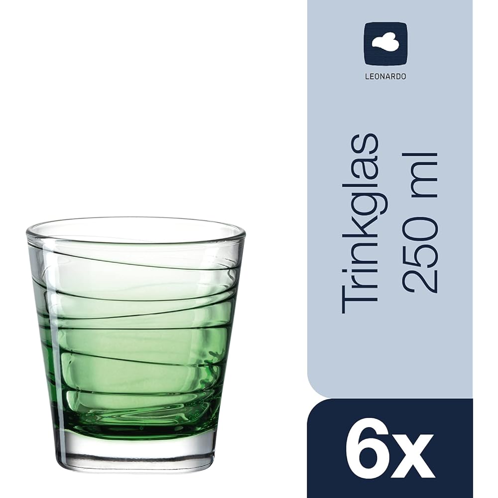 LEONARD tumbler set of 6 green 250ml Vario 026840