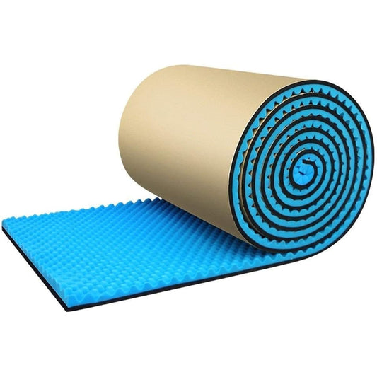 1 Square Meter Acoustic Panel, Self-Adhesive Flame Retardant Sound Absorbing Cotton Cinema Piano Room Soundproofing Foam (Blue) (Blue)