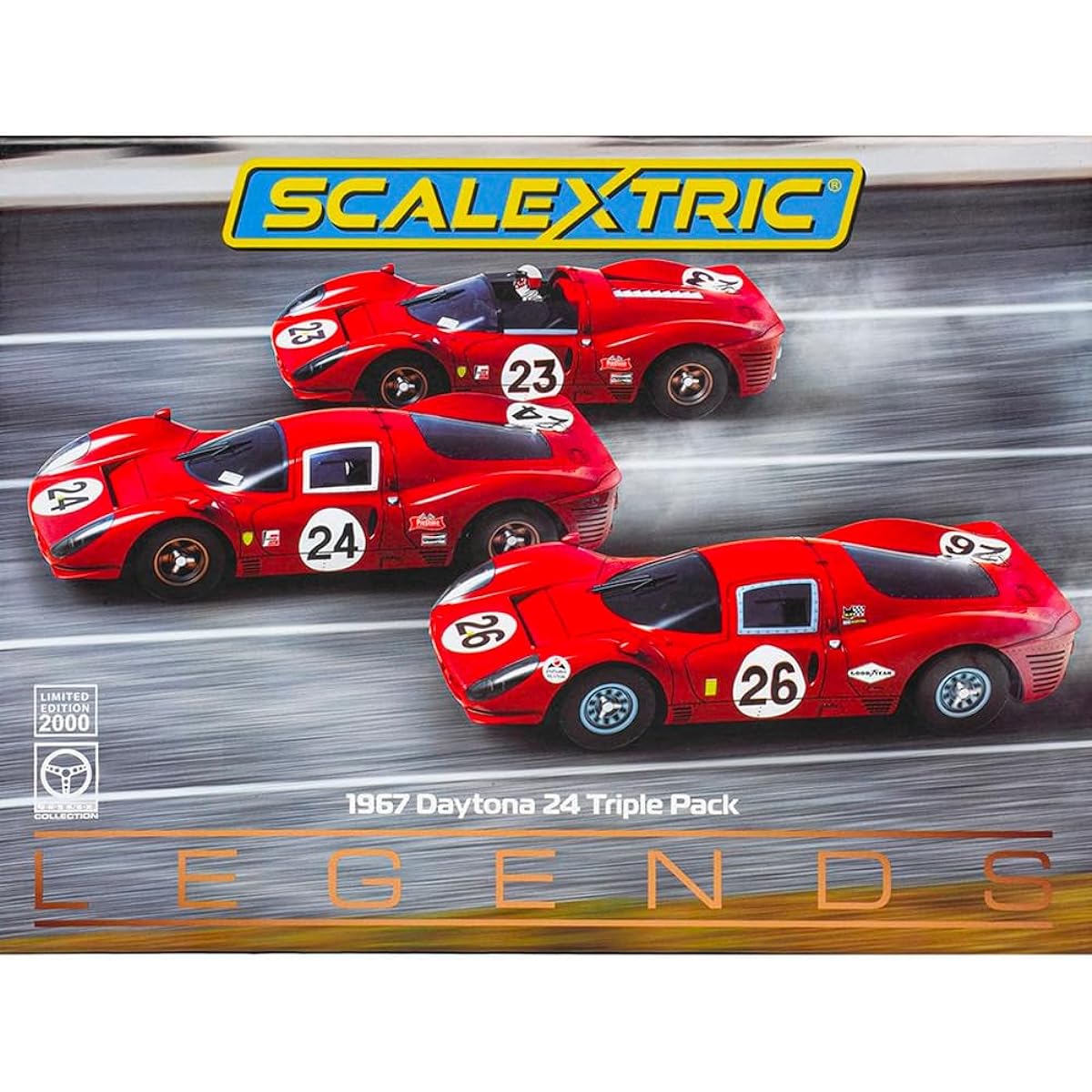 Scalextric 1967 Daytona 24 Triple Pack - 1:32 Car Pack