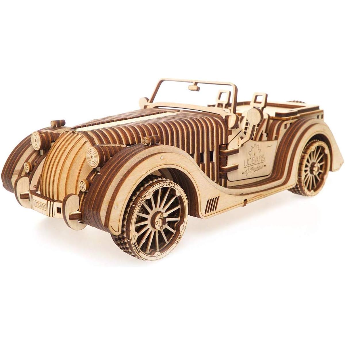 Ugears Roadster VM-01 Wooden Assembly Block Puzzle Toy