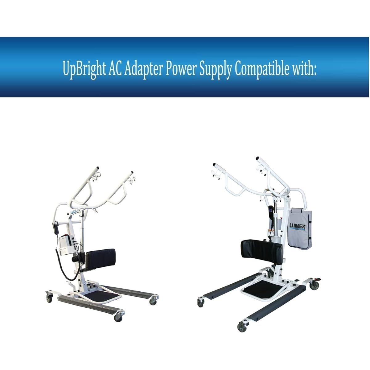UpBright AC DC Adapter Lumex LF2020 LF2090 Graham-Field Easy Lift Sit-to-Stand Electric Lifter Patient Lift Assist Rechargeable Battery Powered Lifting System DPL650ADP Battery Charger