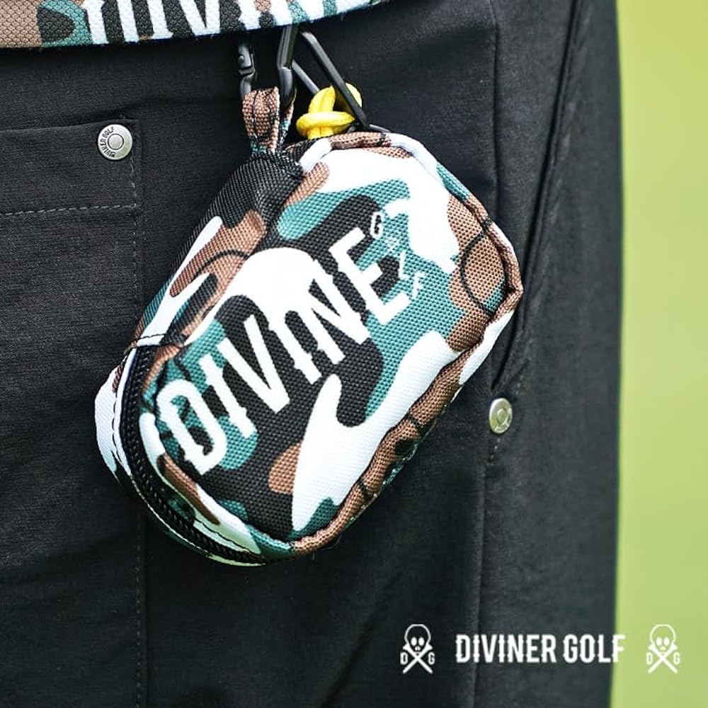 [DIVINER GOLF] Ball Holder Golf Equipment for 2 Camouflage Camo Pattern Lightweight